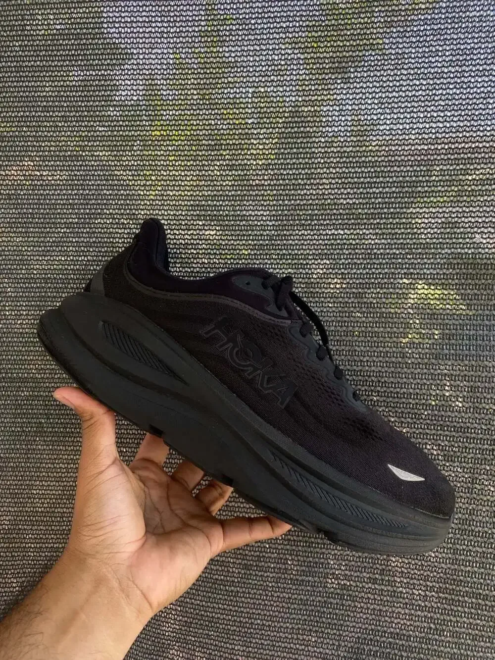 HOKA Bondi 9 Men's Triple Black Road Running Shoes